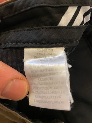 Shorts Volcom marroni a quadretti