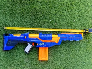 Pistola Nerf Delta Trooper Azul y Naranja