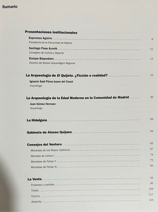 El Quijote a través de la arqueología Siglo de Oro