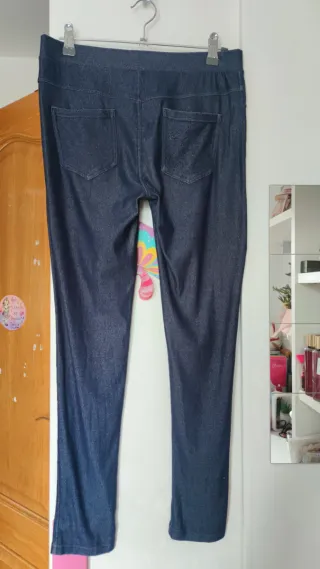 Leggings efecto denim mujer Talla S (36)