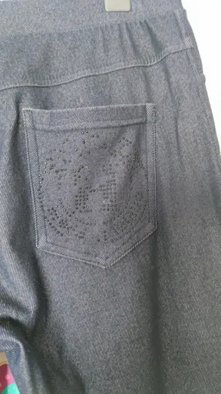 Leggings efecto denim mujer Talla S (36)