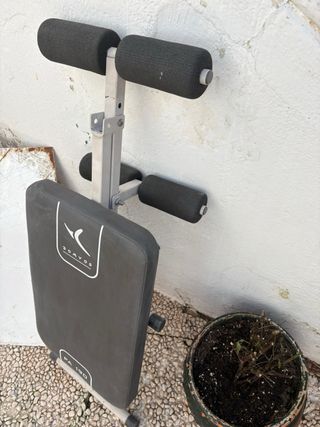 2Banco abdominales,1cinturon,rueda,soporte LOTE