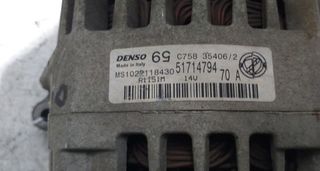 Alternador 51714794 fiat grande punto 1.4 261842