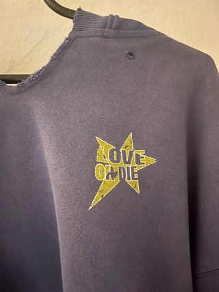 Sudadera Bastard Love or Die Azul