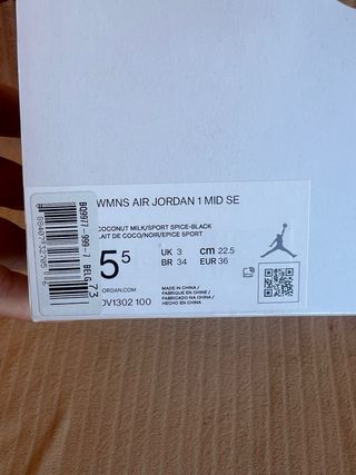 Zapatillas Nike Air Jordan 1 Mid SE ( 36 )