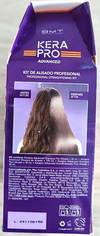 Kit de Alisado Profesional BMT Kera Pro