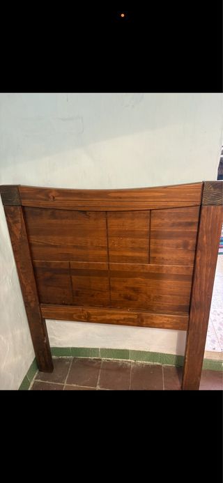 Cabecero de madera rústico de 90 cm