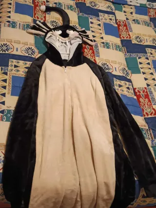 Disfraz pez linterna Beige y Negro Talla L - XL