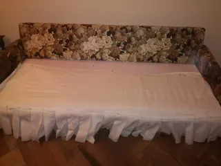 Sofá Cama Hierro Tapizado Flores