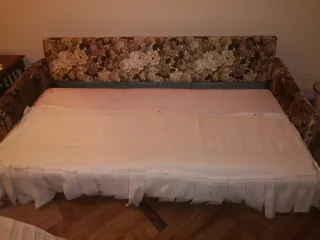 Sofá Cama Hierro Tapizado Flores