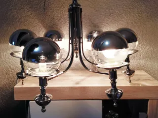 Lámpara Techo Space Age Eyeball 70s araña