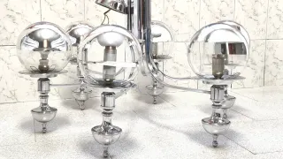 Lámpara Techo Space Age Eyeball 70s araña