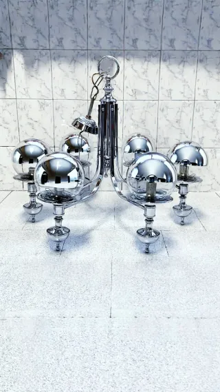 Lámpara Techo Space Age Eyeball 70s araña