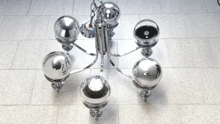 Lámpara Techo Space Age Eyeball 70s araña