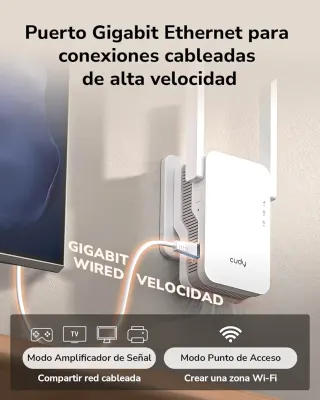 Cudy BE3600 amplificador señal WiFi 7