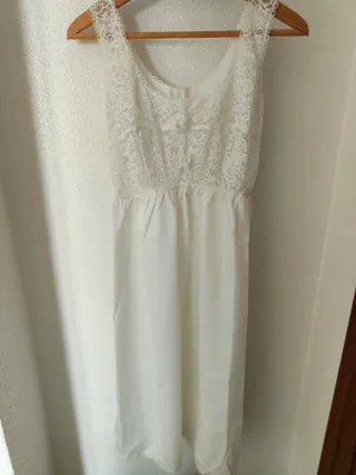 Camisón Vintage Encaje Blanco