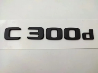 Emblema Mercedes Benz C300d negro Nuevo