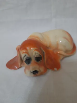 Coppia cani Basset Hound ceramica