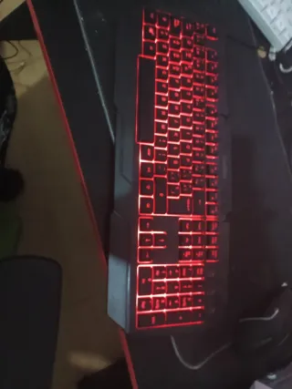 Teclado Gaming Retroiluminado Rojo Nuevo
