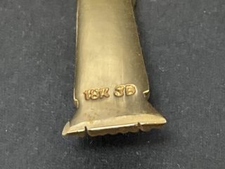 crucifijo oro 18k con piedra