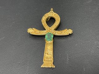 crucifijo oro 18k con piedra
