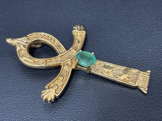 crucifijo oro 18k con piedra