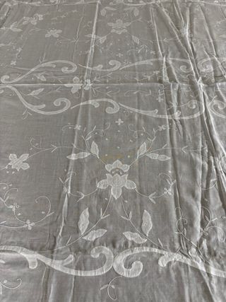 Toalha de mesa algodão voile 12 guardanapos