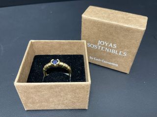 anillo oro 18k con piedra
