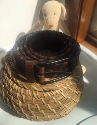 Cinturón trenzado Zara hombre