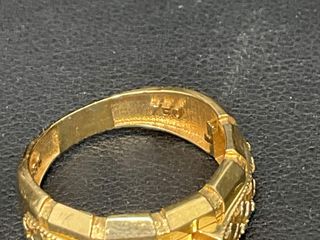 anillo oro 18k con piedra