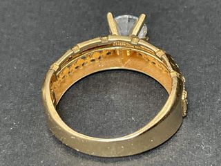 anillo oro 18k con piedra