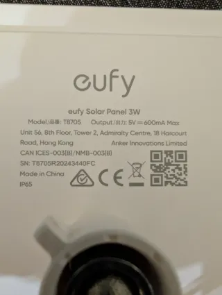 Panel Solar Eufy 3W T8705