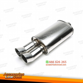 Silenciador trasero deportivo TA Technix acero in