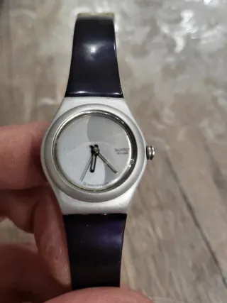 Orologio Swatch Donna Argento Nero