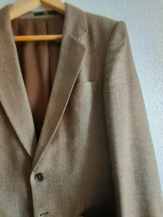 Chaqueta Americana Vintage Beige/Marrón