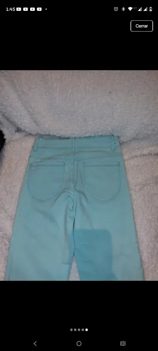 Pantalón niña azul claro