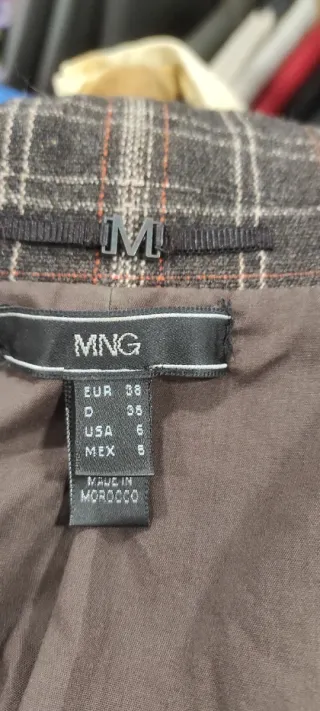 Blazer Vintage Cuadros Talla S