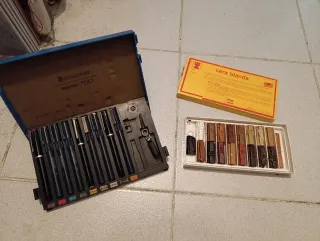 Lote Rotrings, compás y lapiceros profesionales