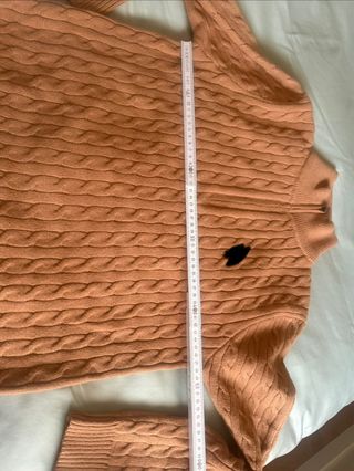 Jersey camel ochos con cremallera