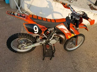 KTM 85 Motocross Negra y Naranja