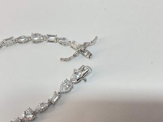 pulsera plata 925mm con piedra con circonita