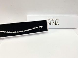 pulsera plata 925mm con piedra con circonita