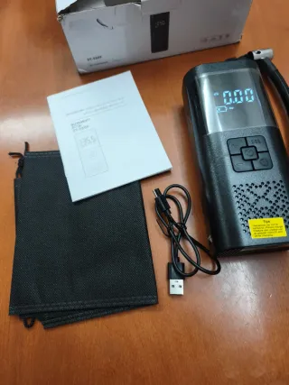 Compresor Aire Coche Inalámbrico y carga USB