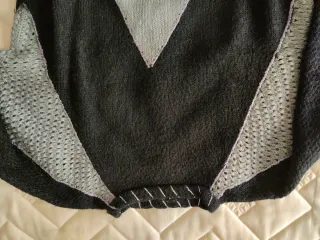 Jersey Hecho a Mano Negro y Gris