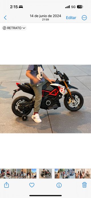 Moto Eléctrica Infantil Aprilia