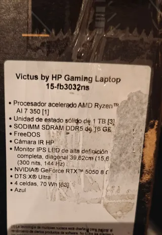HP Victus 15 RTX 5050 8GB Azul