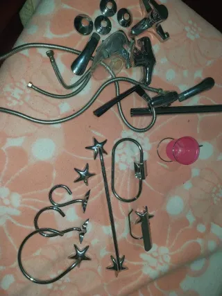 Juego de baño estrellas metal y plástico