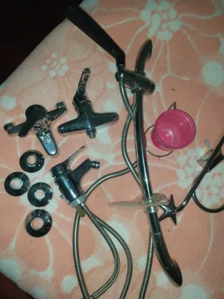 Juego de baño estrellas metal y plástico