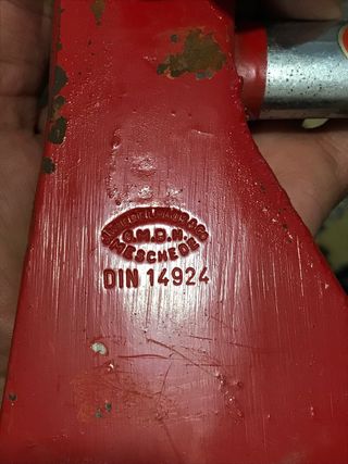 Hacha bombero vintage J.WIEBELHAUS CO