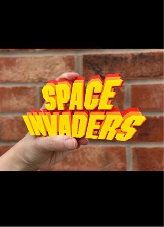 Space Invaders Cartel Decorativo